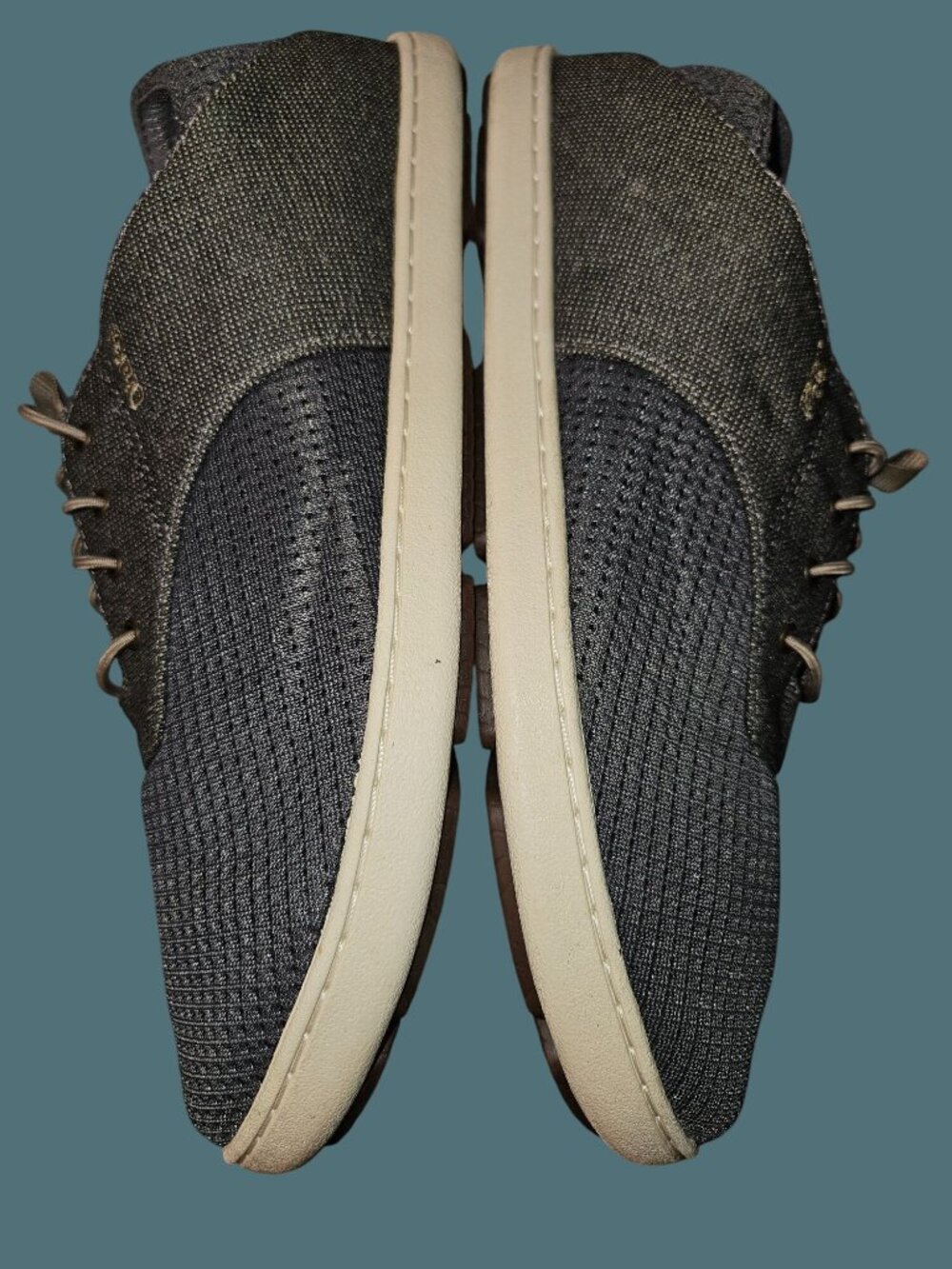 Olukai Nohea Moku Slip On Casual Gray Textile Men Shoes Size 8 - Picture 5 of 10